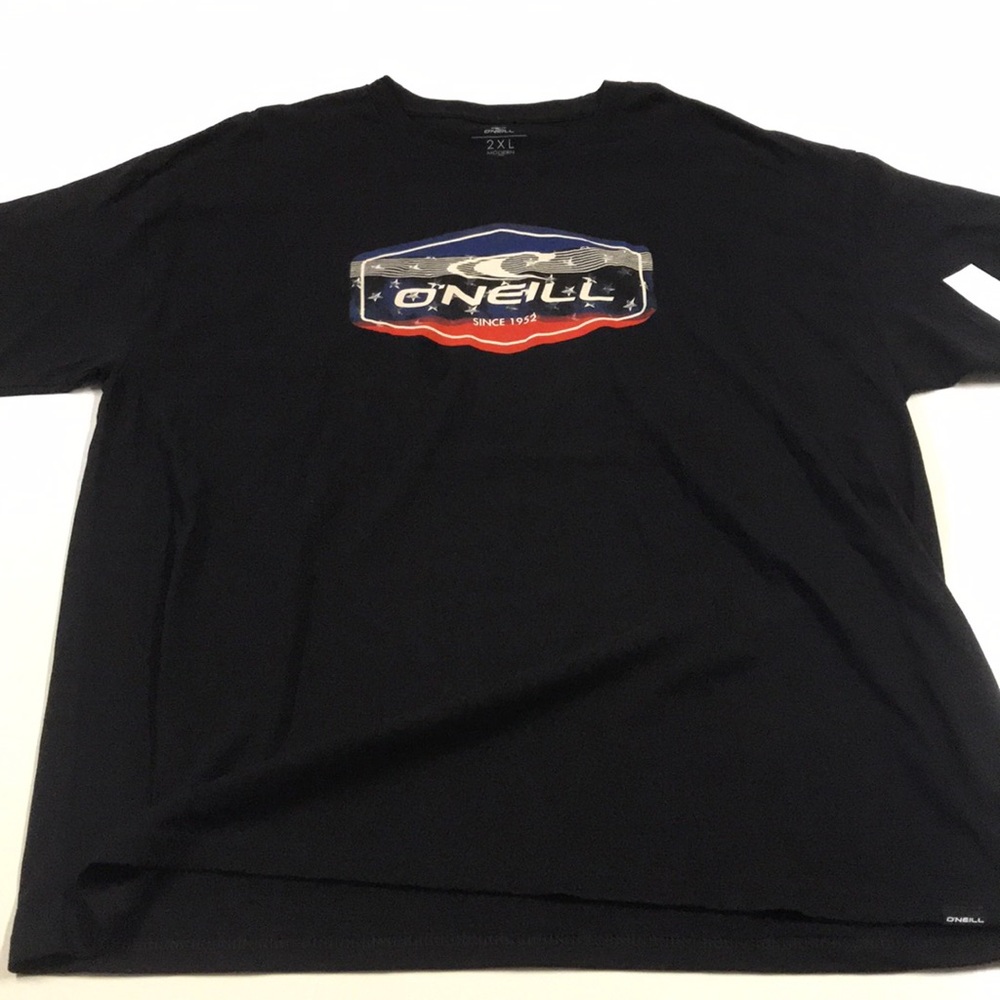 O’NEILL Mens Black Flag Logo Cotton Shirt - Picture 2 of 3